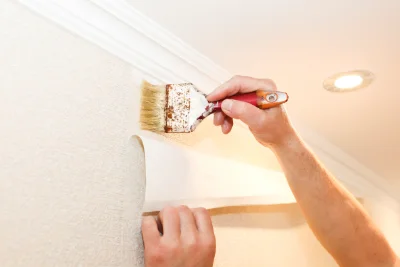Pose de papier peint à Meilhards — revêtements muraux et toiles de verre